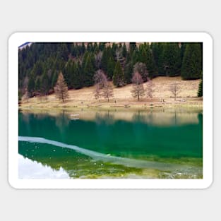 Winter Lake in Chatel Sticker